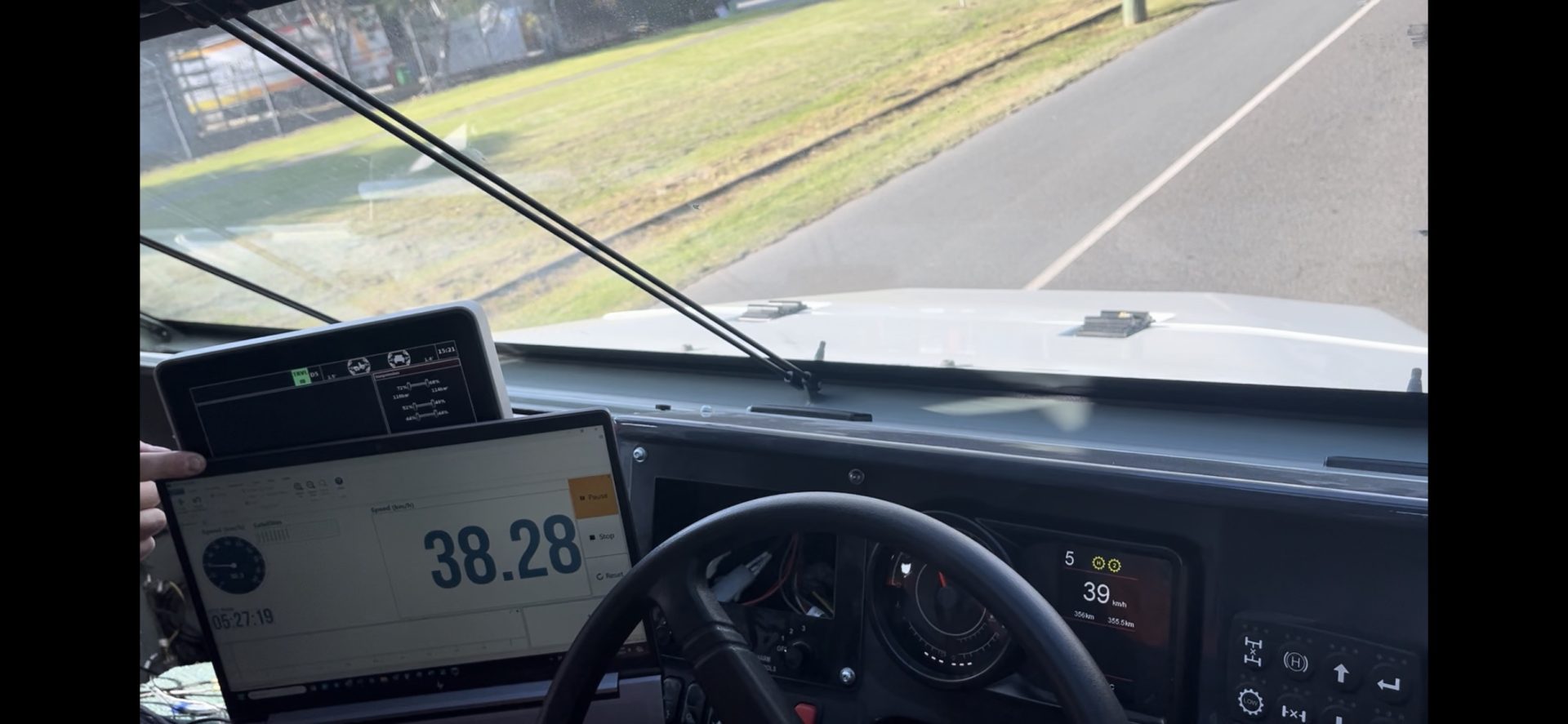 Terex ADR testing - Speedometer calibration