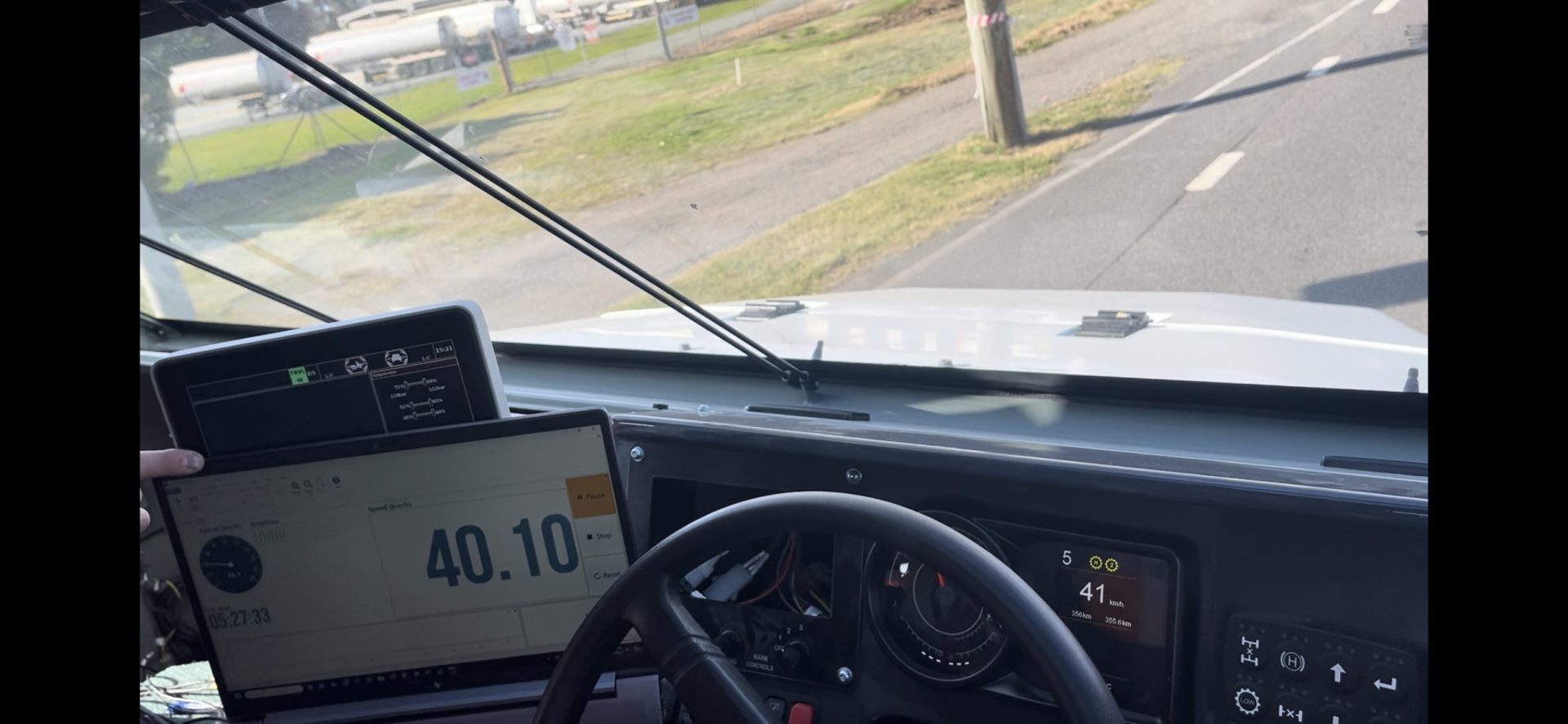 Terex ADR testing - Speedometer calibration